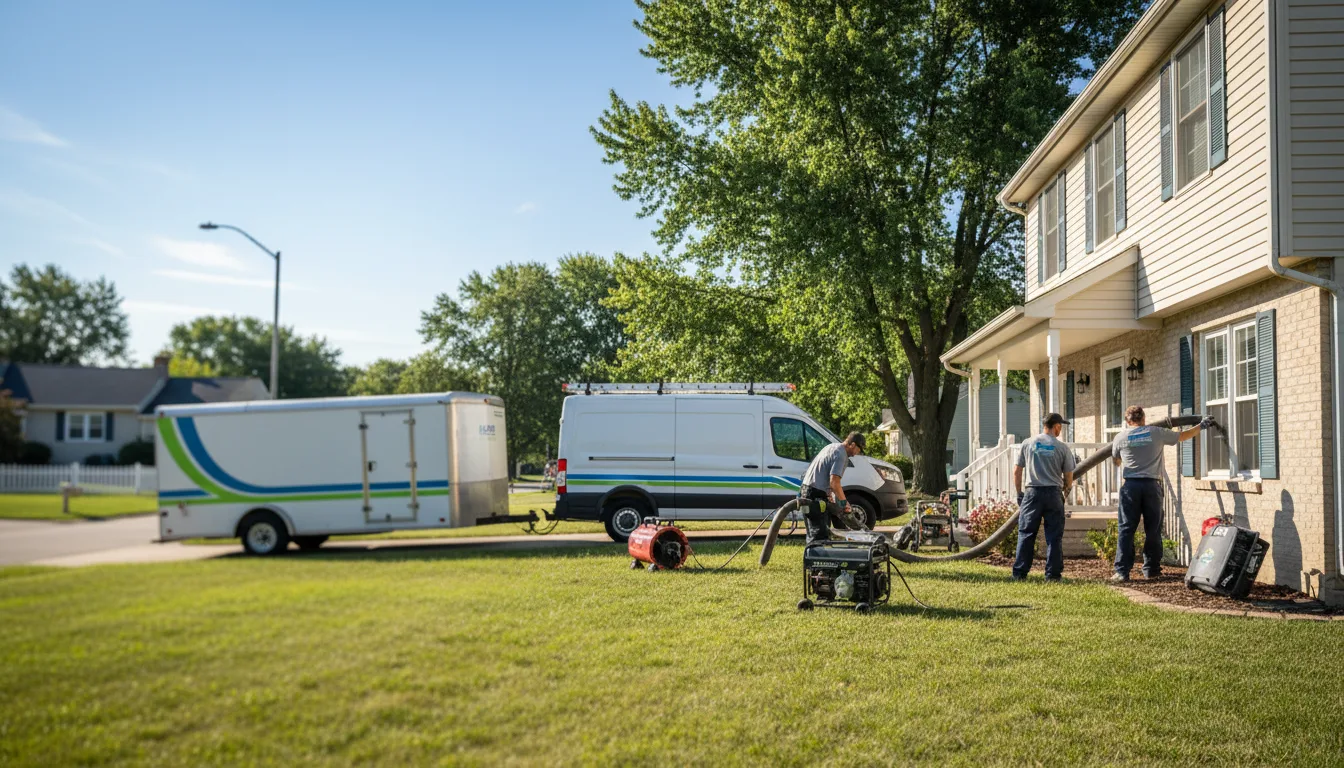 Flooded Basement Restoration And Cleanup With Repair in Bath, IL near me
